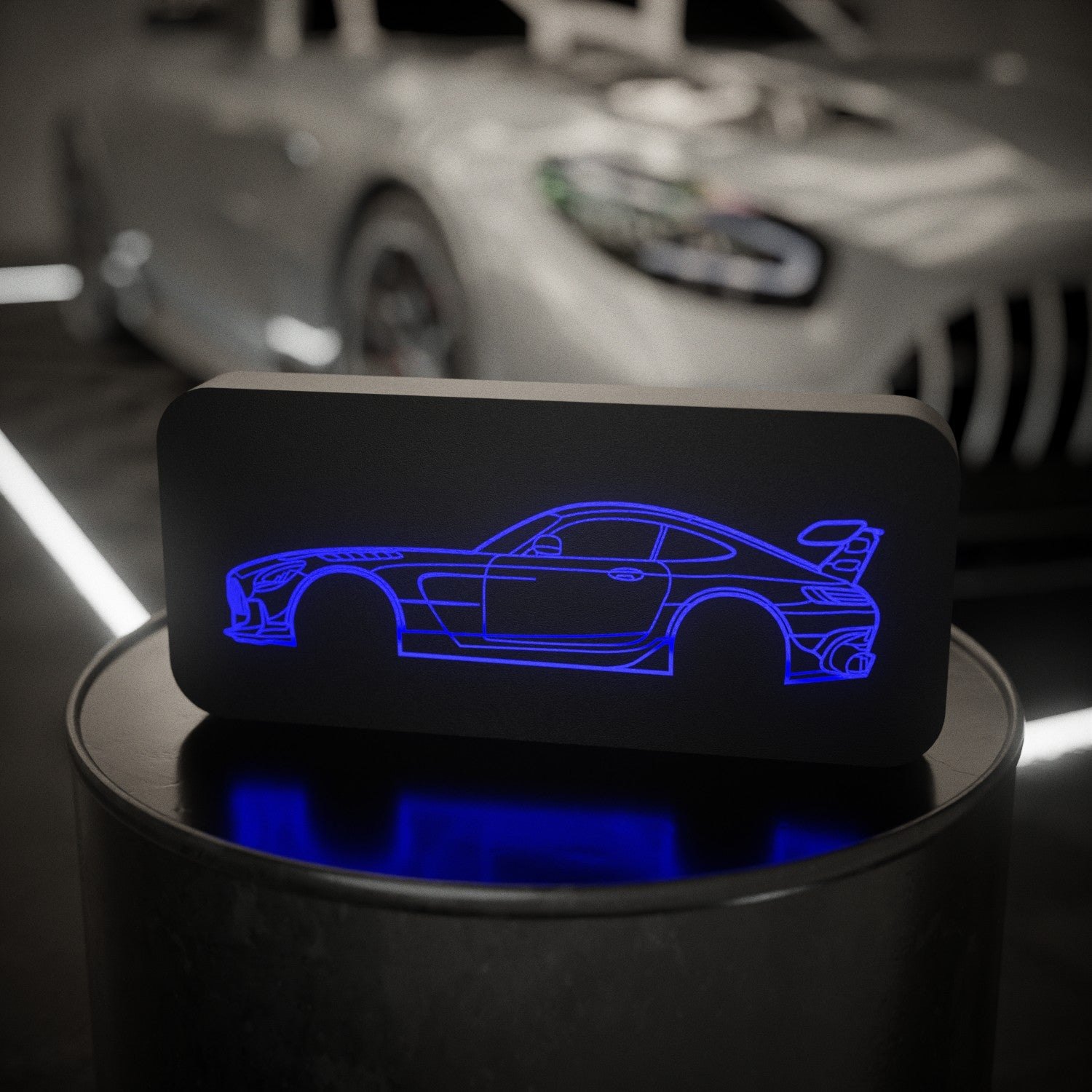 Svítící silueta auta na míru - nakreslíme váš vůz