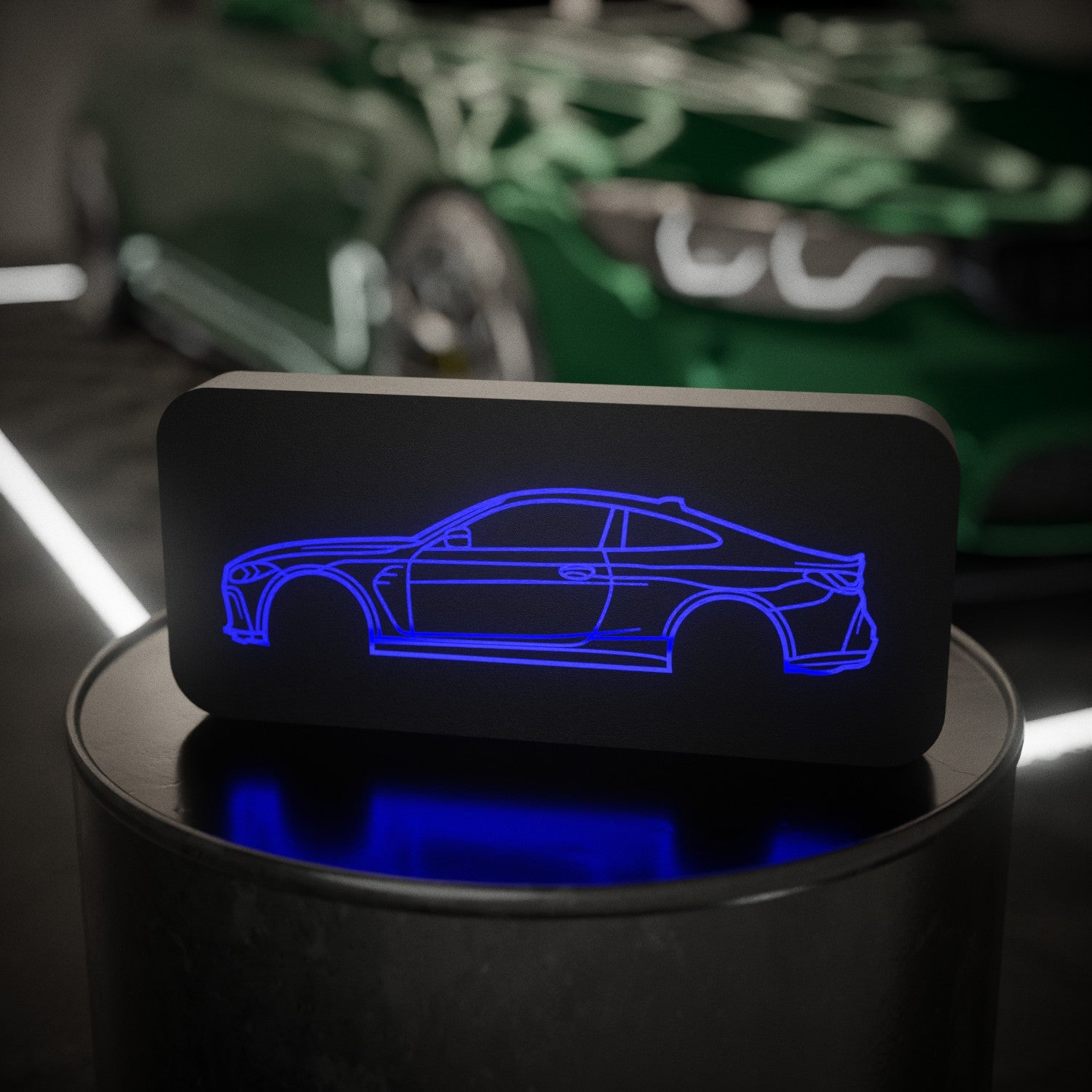 Svítící silueta auta na míru - nakreslíme váš vůz