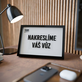 Zarámovaná silueta auta na míru - nakreslíme váš vůz