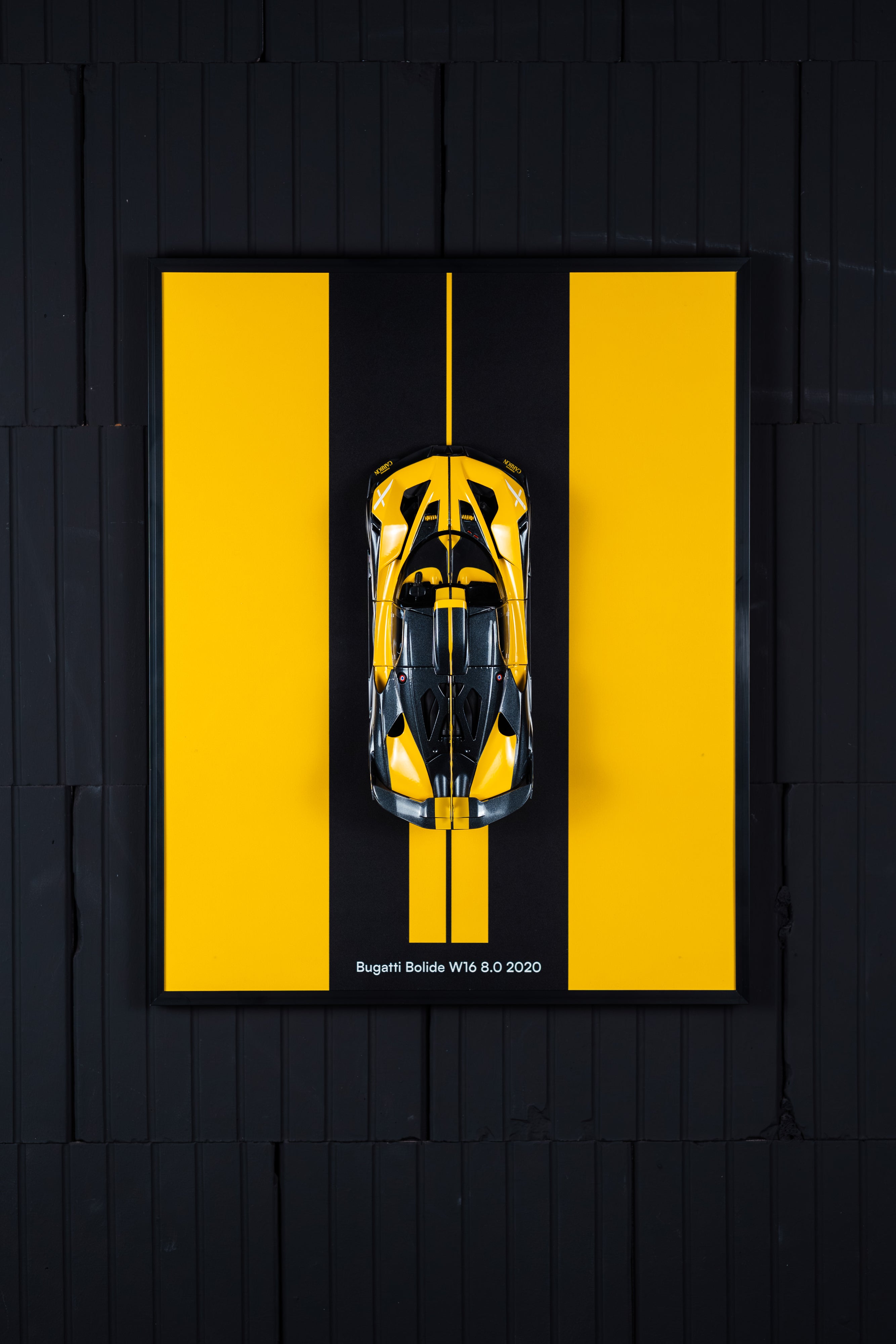 Obraz s modelem Bugatti Bolide W16 8.0 2020 (50x40 cm)