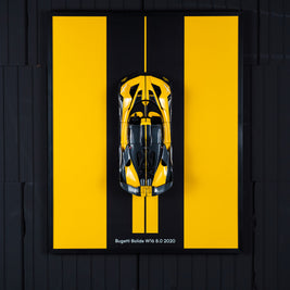 Obraz s modelem Bugatti Bolide W16 8.0 2020 (50x40 cm)