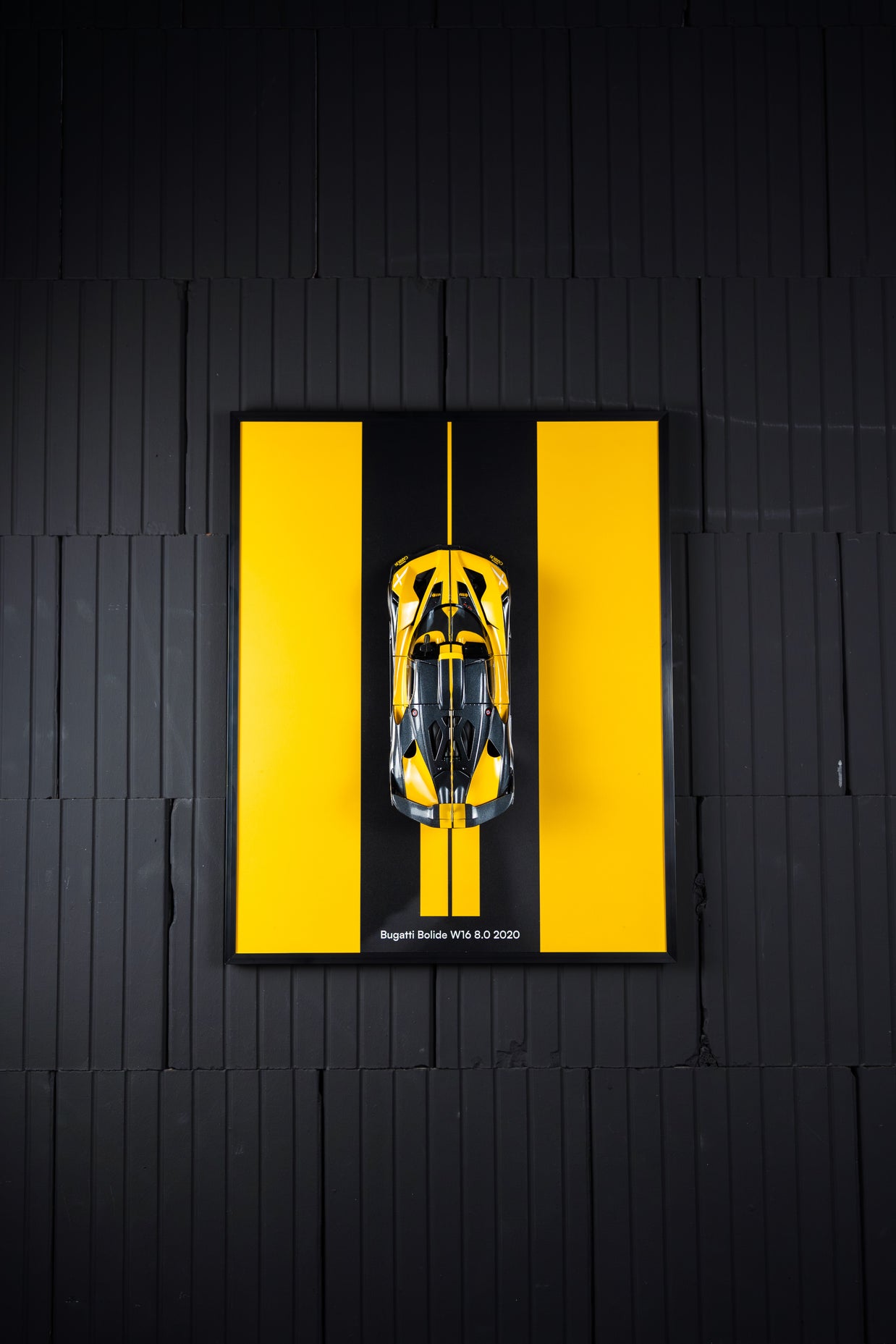 Obraz s modelem Bugatti Bolide W16 8.0 2020 (50x40 cm)