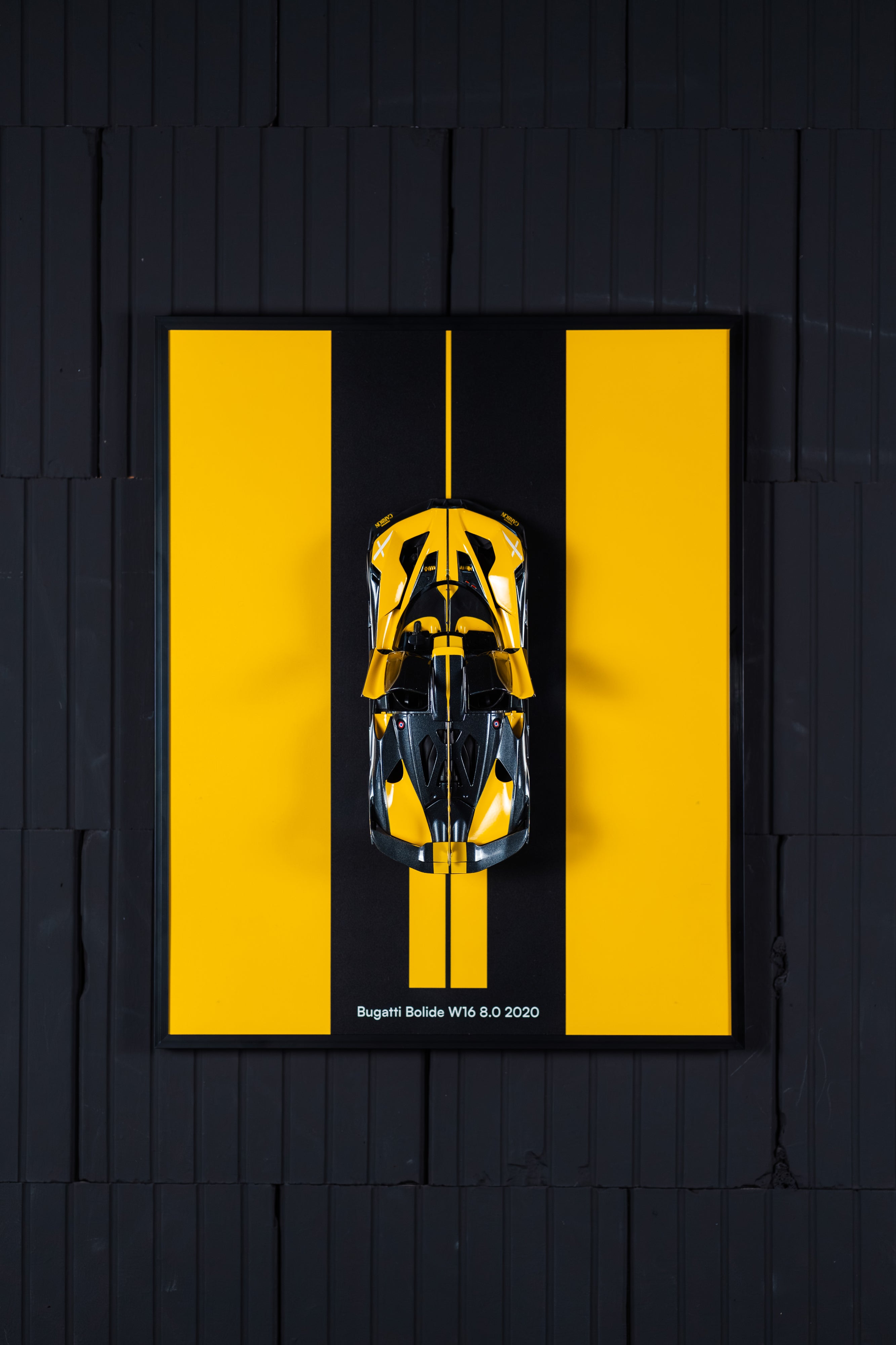 Obraz s modelem Bugatti Bolide W16 8.0 2020 (50x40 cm)