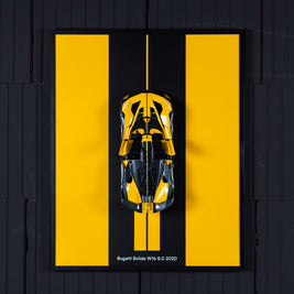 Obraz s modelem Bugatti Bolide W16 8.0 2020 (50x40 cm)