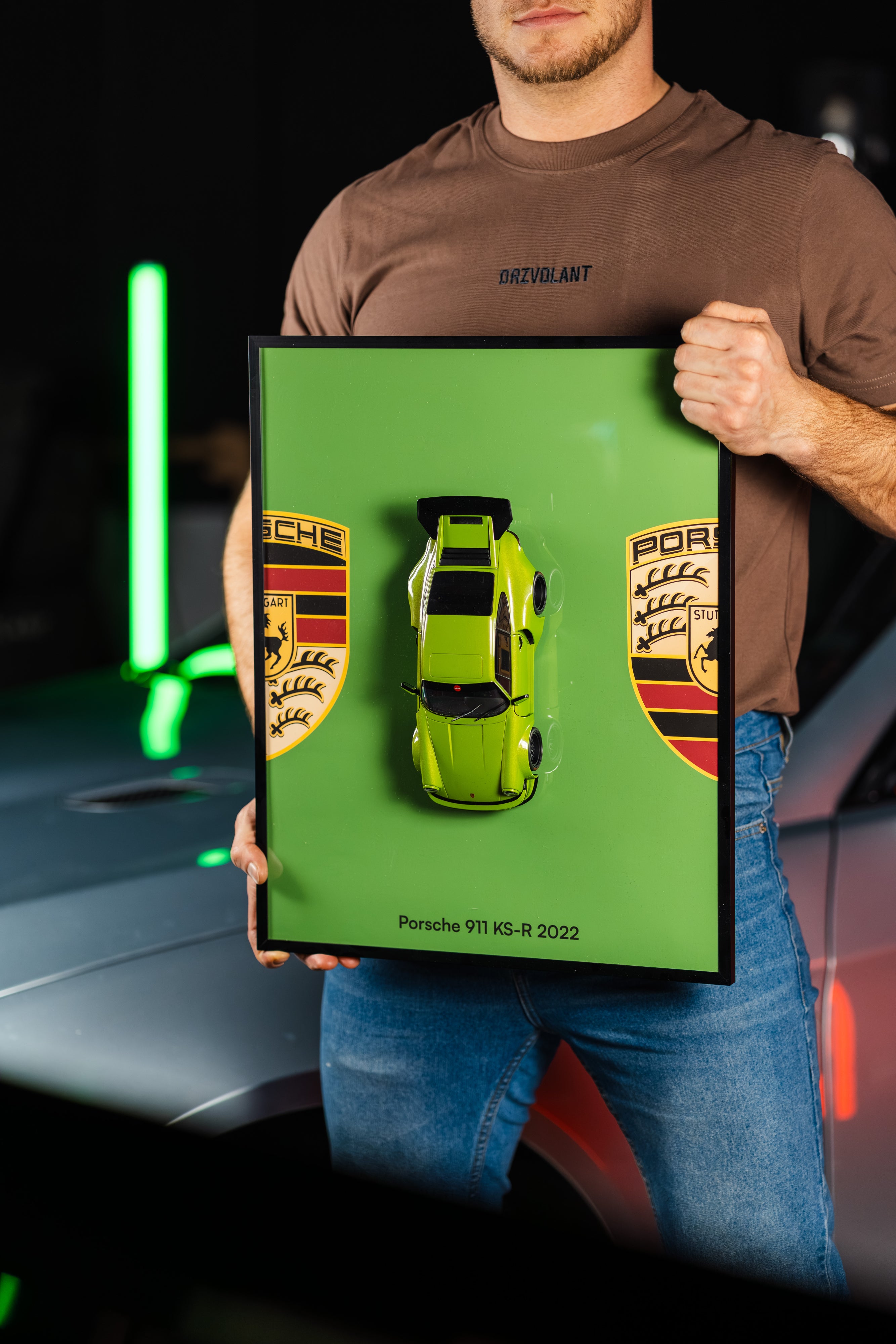 Obraz s modelem Porsche 911 KS-R (40x50 cm)