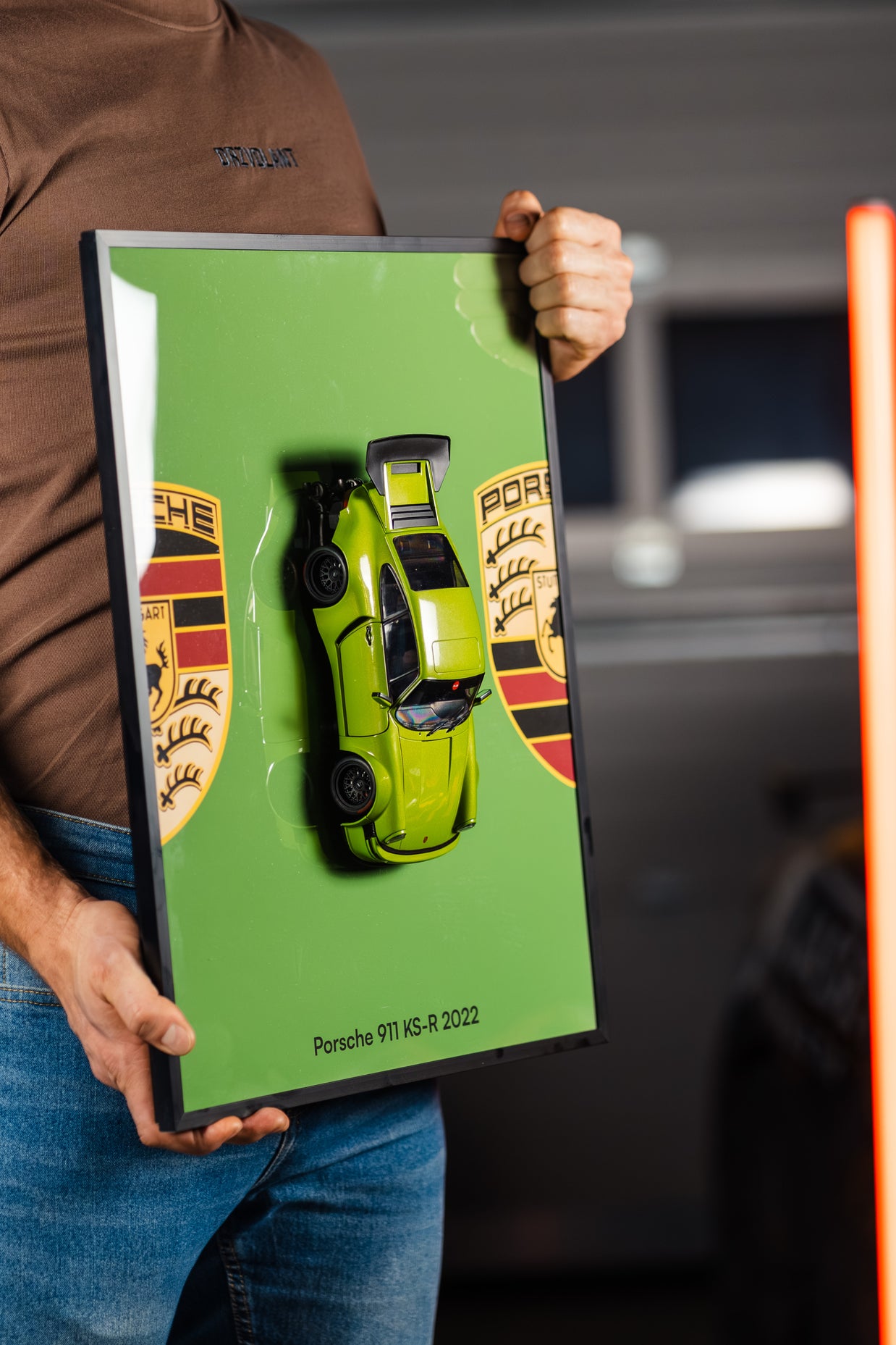 Obraz s modelem Porsche 911 KS-R (40x50 cm)