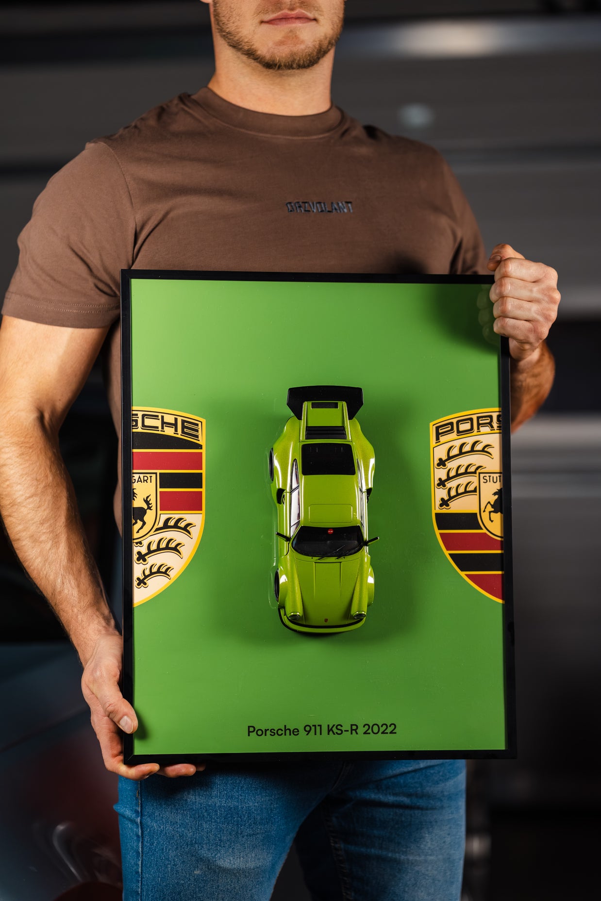 Obraz s modelem Porsche 911 KS-R (40x50 cm)