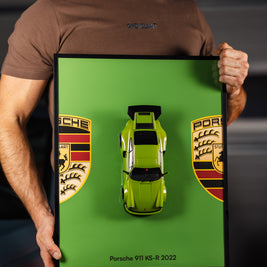 Obraz s modelem Porsche 911 KS-R (40x50 cm)