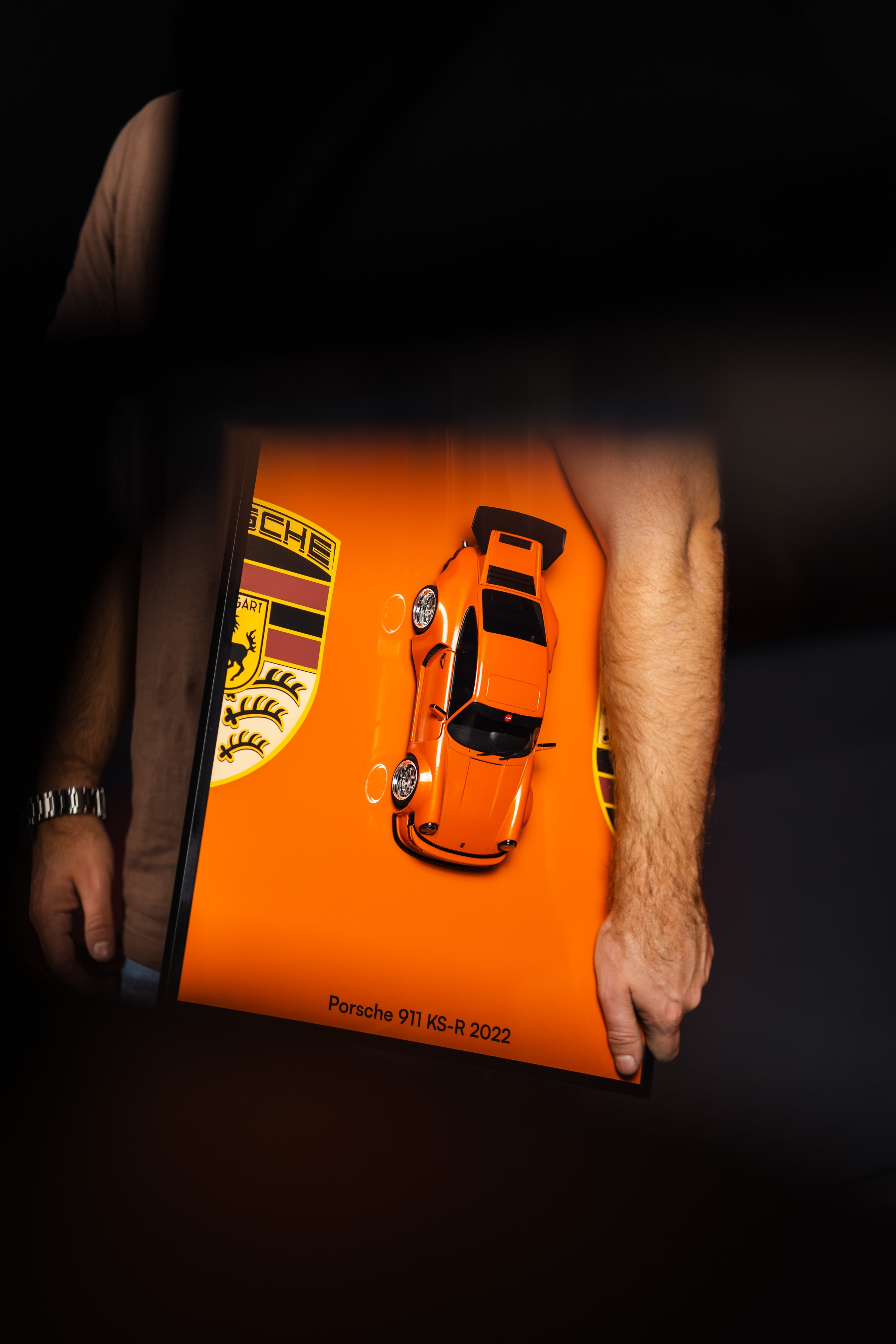 Obraz s modelem Porsche 911 KS-R (40x50 cm)