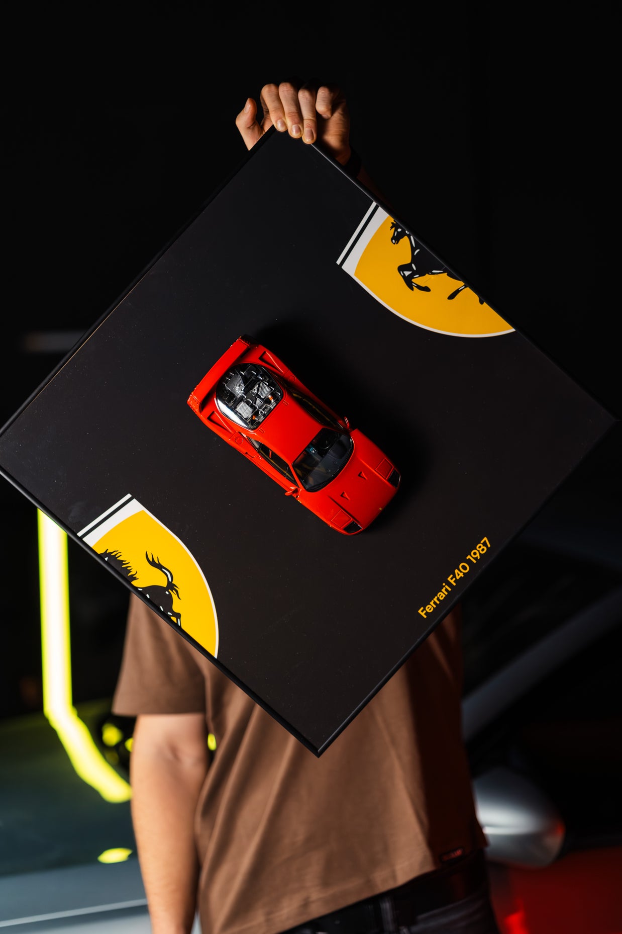 Obraz s modelem Ferrari F40 (50x50 cm)