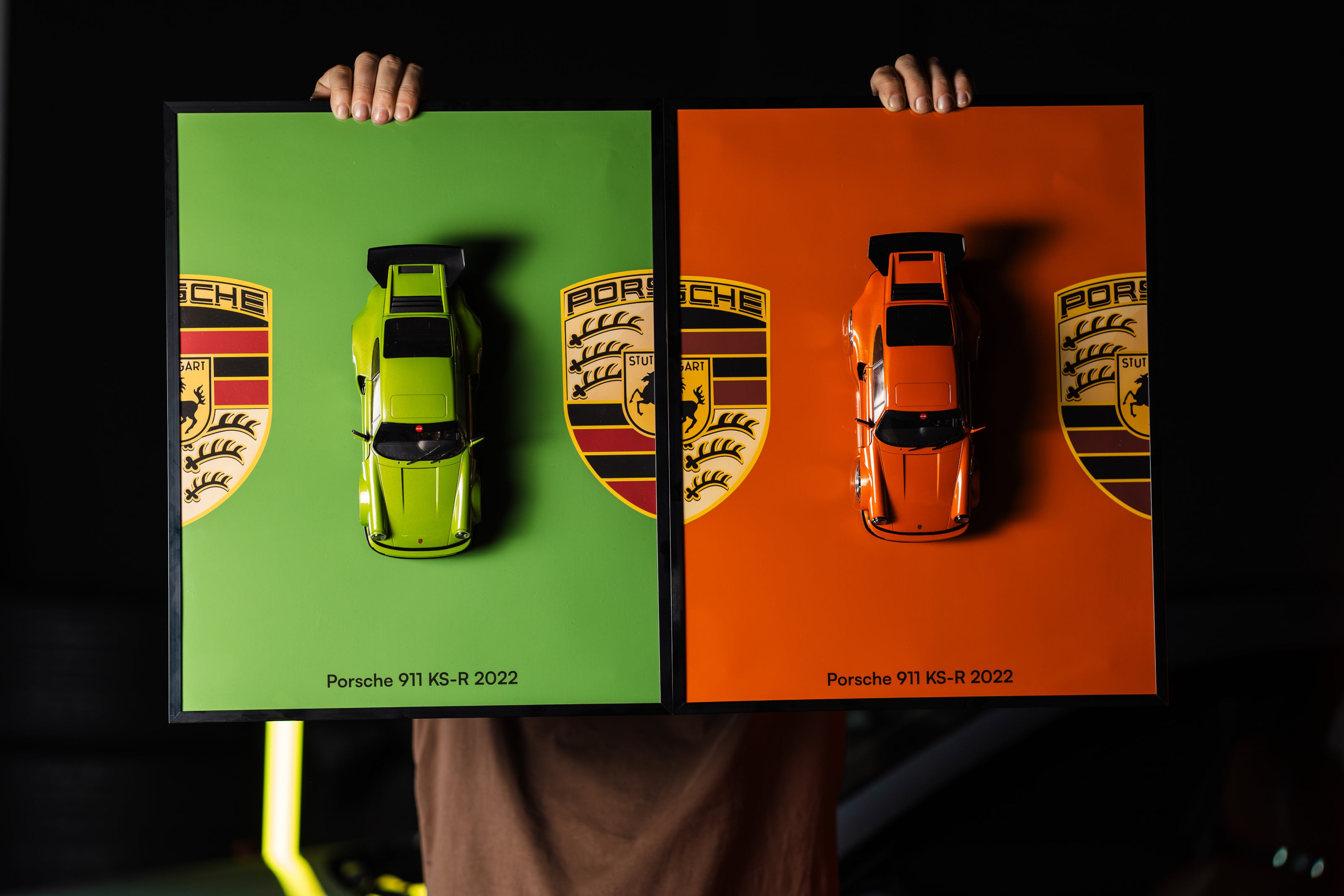 Obraz s modelem Porsche 911 KS-R (40x50 cm)