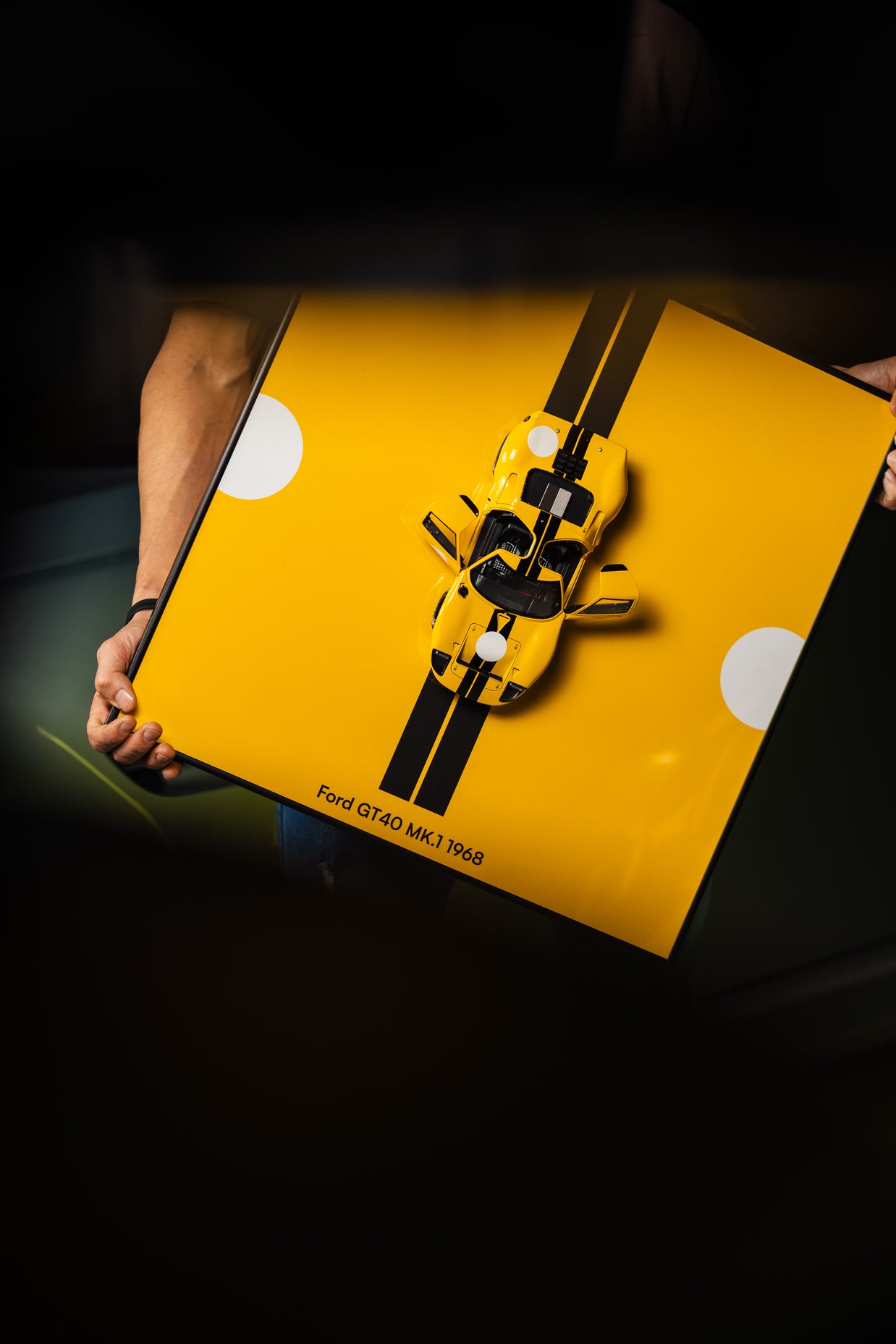 Obraz s modelem Ford GT40 (50x50 cm)