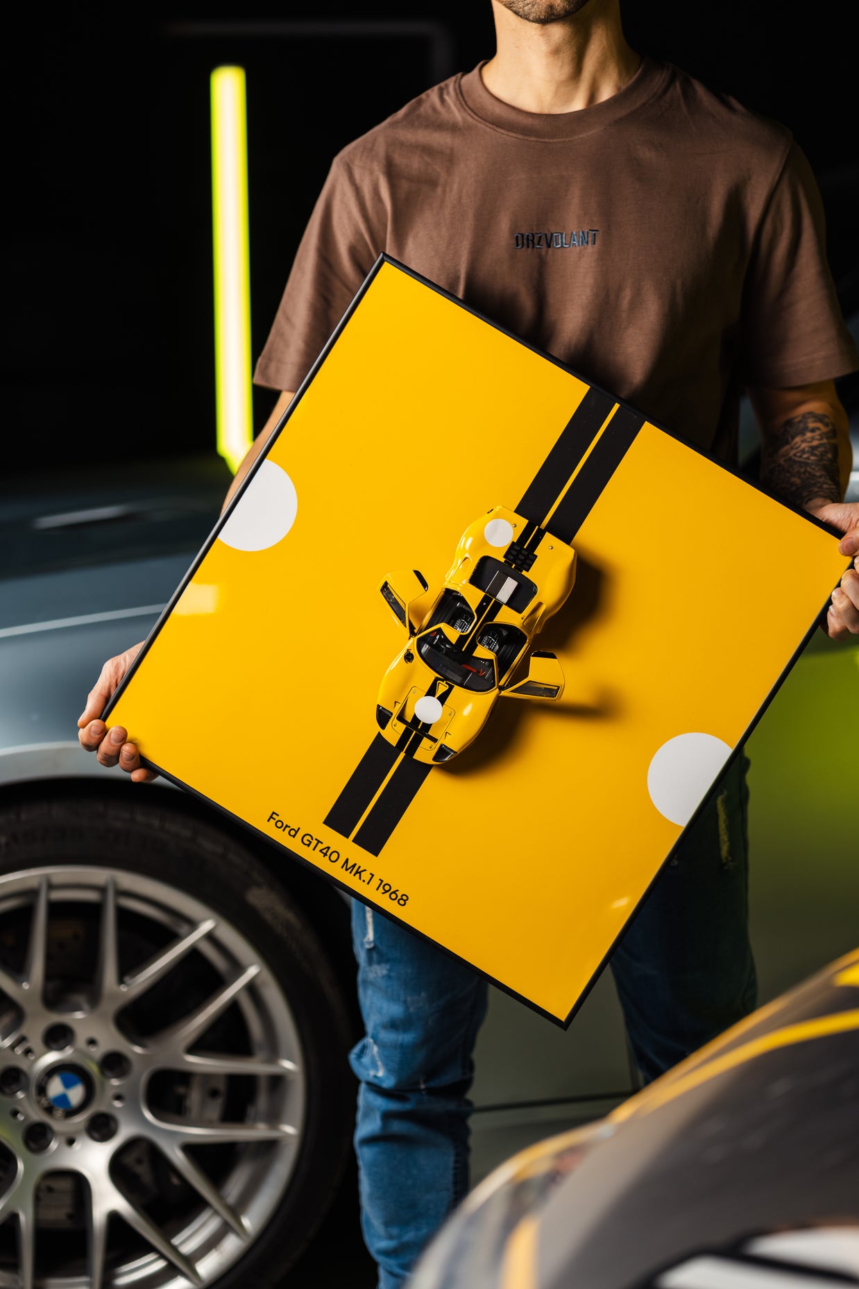 Obraz s modelem Ford GT40 (50x50 cm)