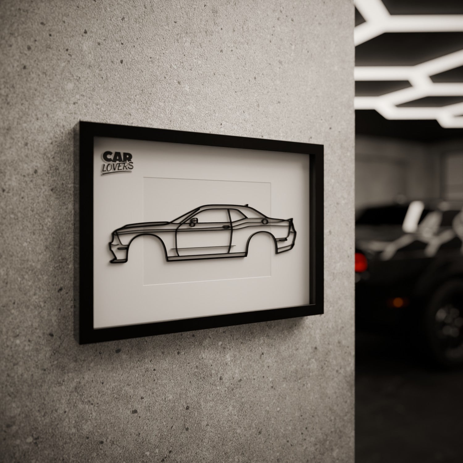 Zarámovaná silueta auta na míru - nakreslíme váš vůz
