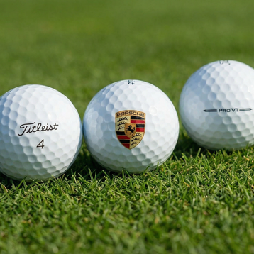 Golfové míčky Porsche – set 3 ks