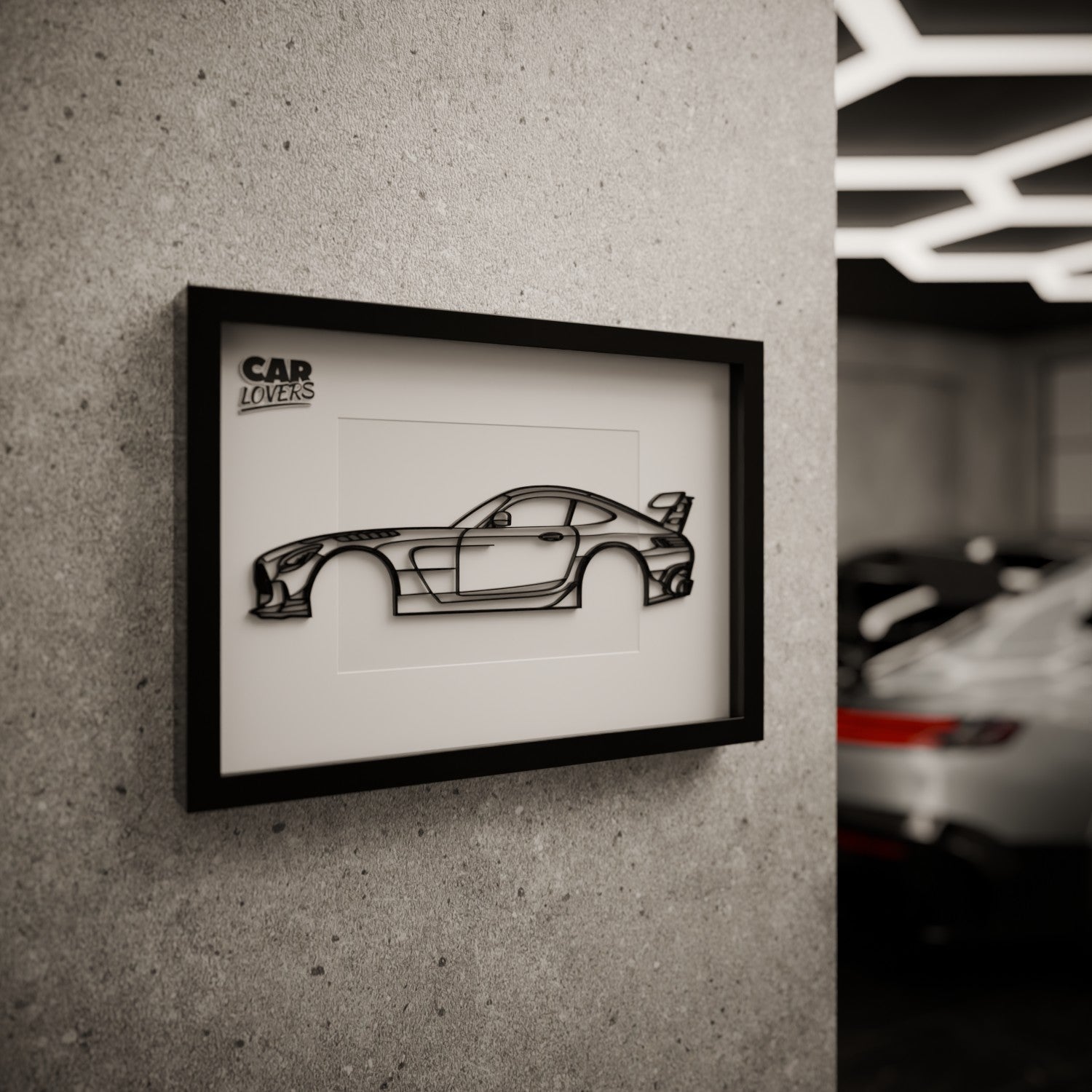 Zarámovaná silueta auta na míru - nakreslíme váš vůz