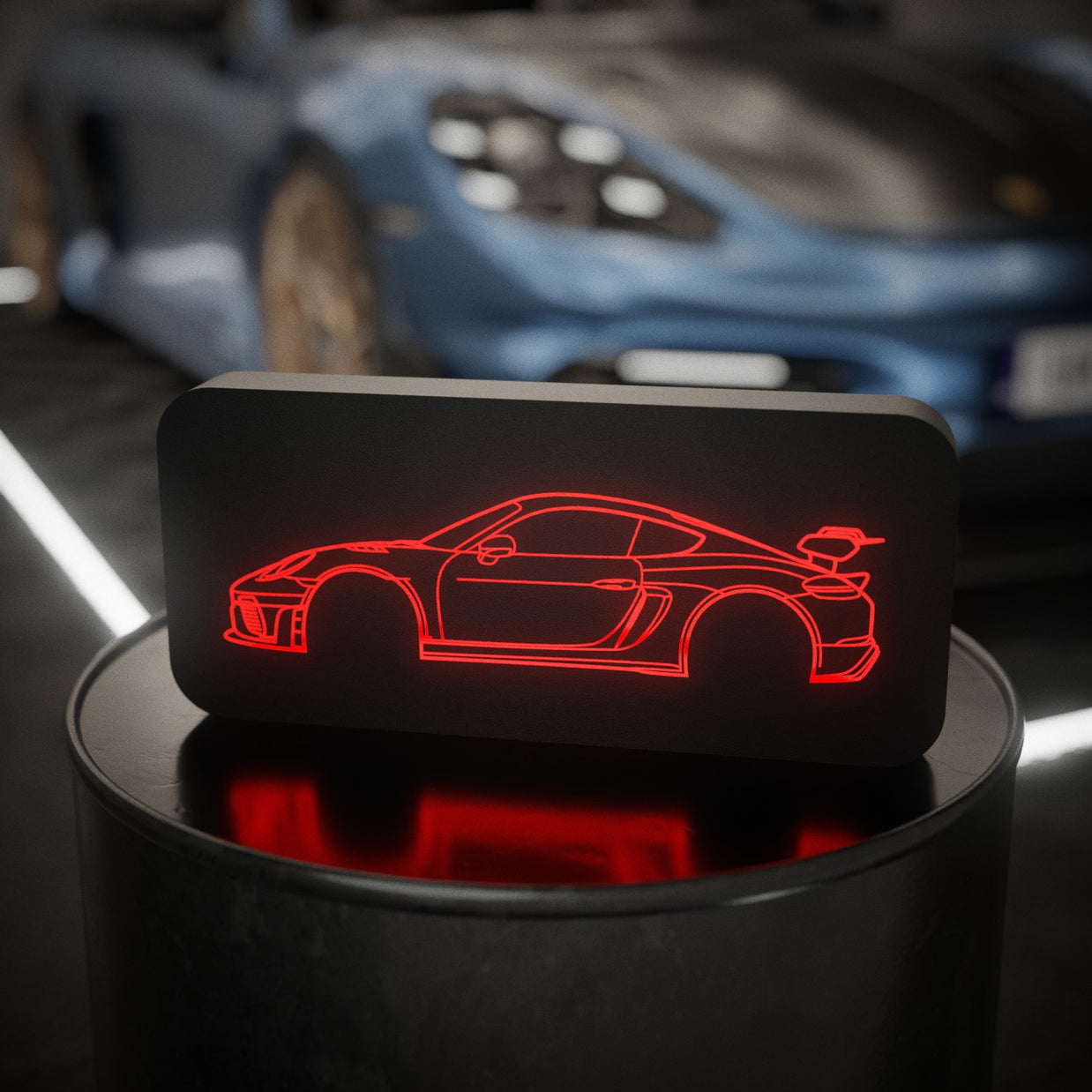 Svítící silueta auta na míru - nakreslíme váš vůz