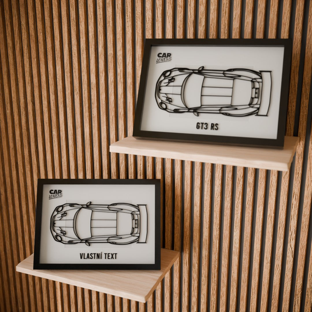 992 GT3 RS - půdorys