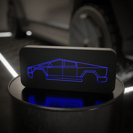 Tesla Cybertruck - Svítící silueta auta CAR LOVERS