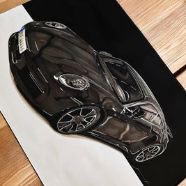 Ručně kreslený obraz vašeho vozu