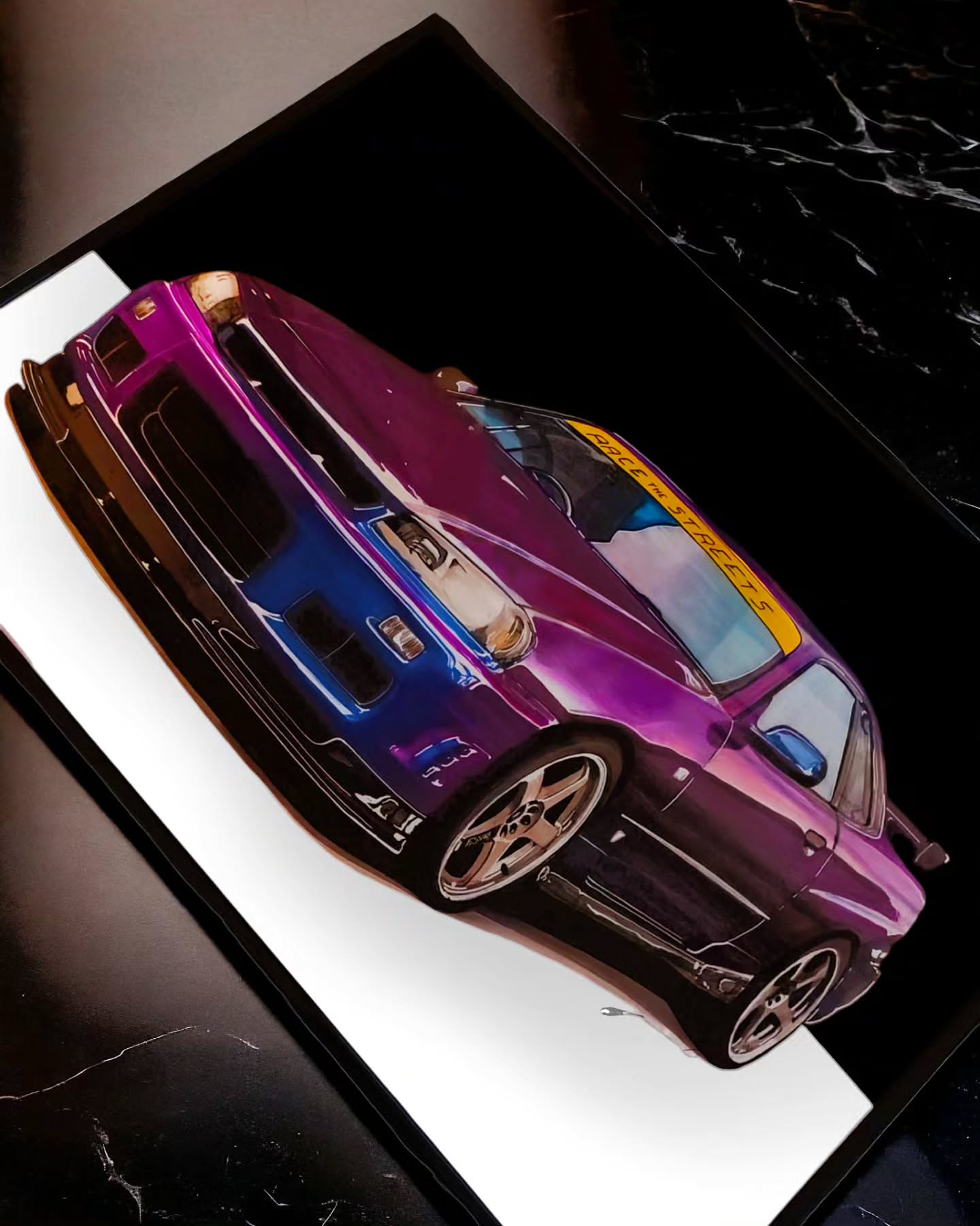 Ručně kreslený obraz vašeho vozu