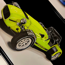 Ručně kreslený obraz vašeho vozu