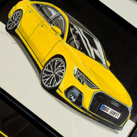 Ručně kreslený obraz vašeho vozu