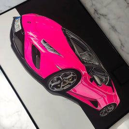 Ručně kreslený obraz vašeho vozu