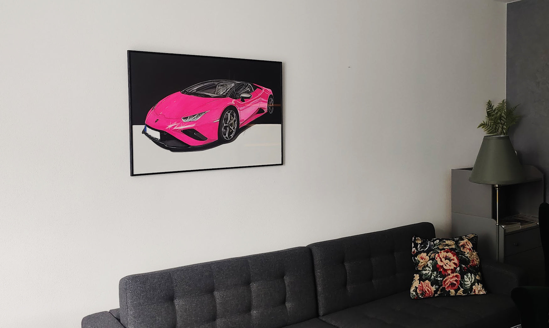 Ručně kreslený obraz vašeho vozu