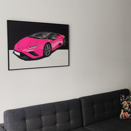 Ručně kreslený obraz vašeho vozu