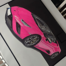 Ručně kreslený obraz vašeho vozu