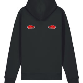 Porsche Cayman 987 – unisex mikina s kapucí CAR LOVERS – světla