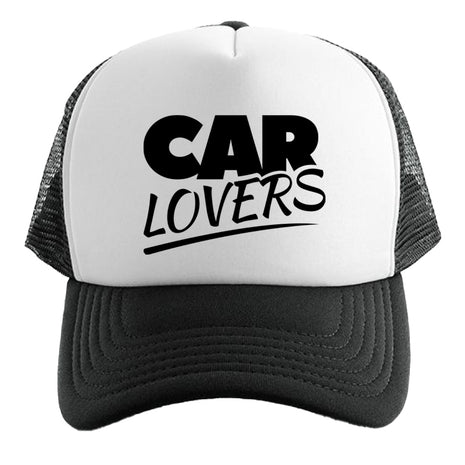 Kšiltovka CAR LOVERS - trucker - bílá
