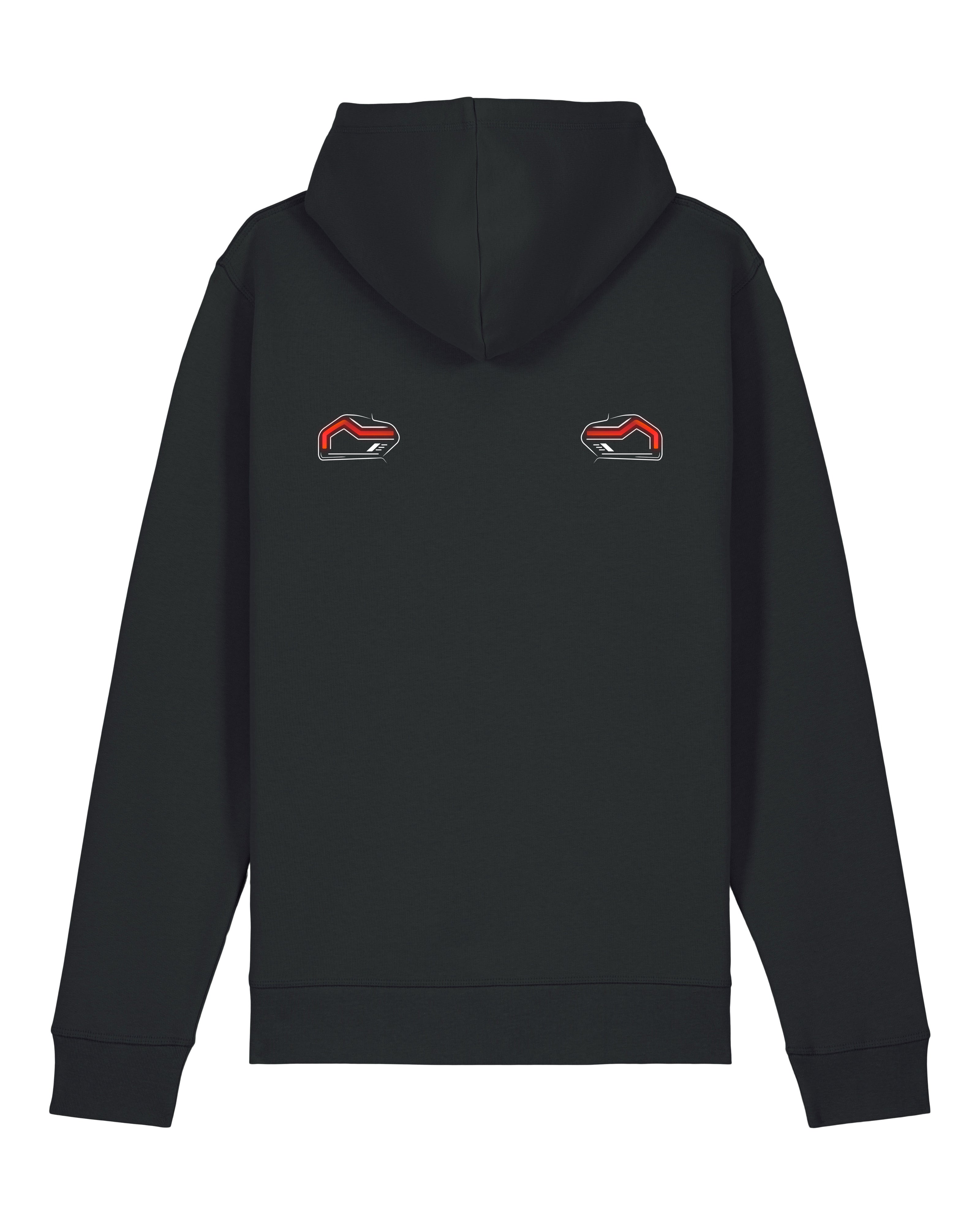 BMW M2 G87 – unisex mikina s kapucí CAR LOVERS – světla