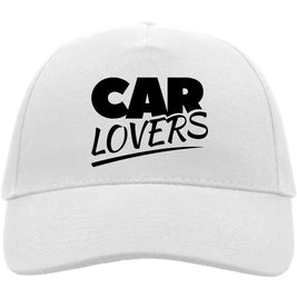 Kšiltovka CAR LOVERS - baseball - bílá