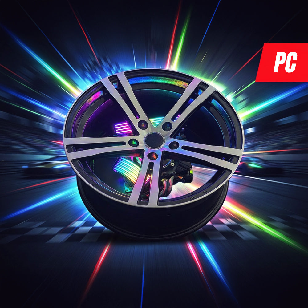 PC skříň - hliníkové kolo